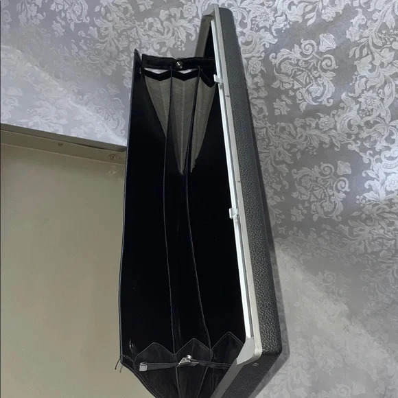 Vintage SAMSONITE Hard Shell Black Textured Briefcase - Picture 7 of 9